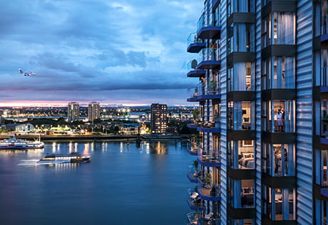 An exterior CGI of Lantern Wharf
