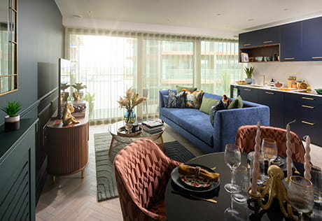 An interior Dining / Living image at the Galley Wharf Showhome