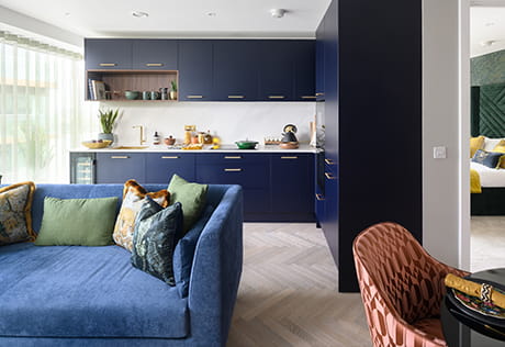 An interior Kitchen / Living image at the Galley Wharf Showhome