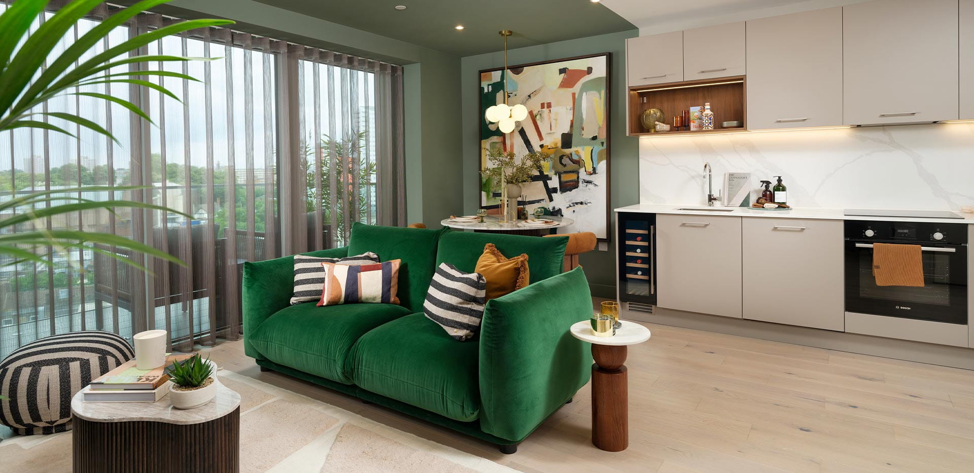 Royal Arsenal Riverside, Lantern Wharf, Interior, Living / Kitchen