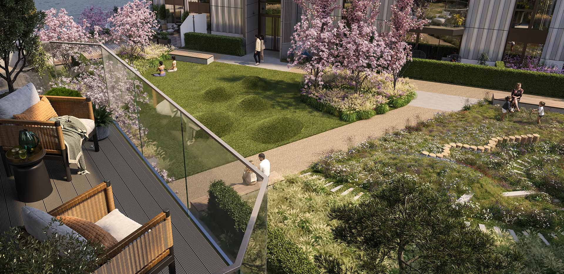 Lantern Wharf apartment balcony view