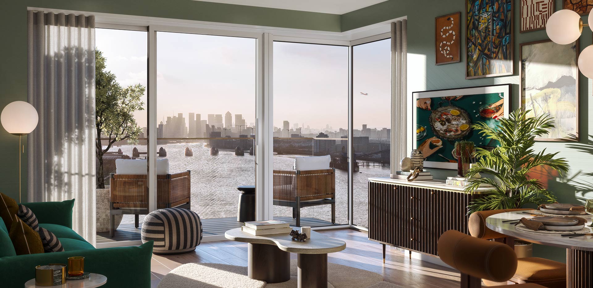 Lantern Wharf vibrant living space