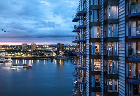 An exterior image of Royal Arsenal Riverside