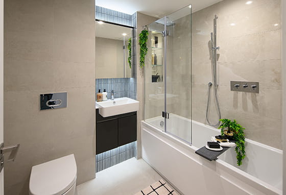 Image of a bathroom within a Seafarers Wharf showhome