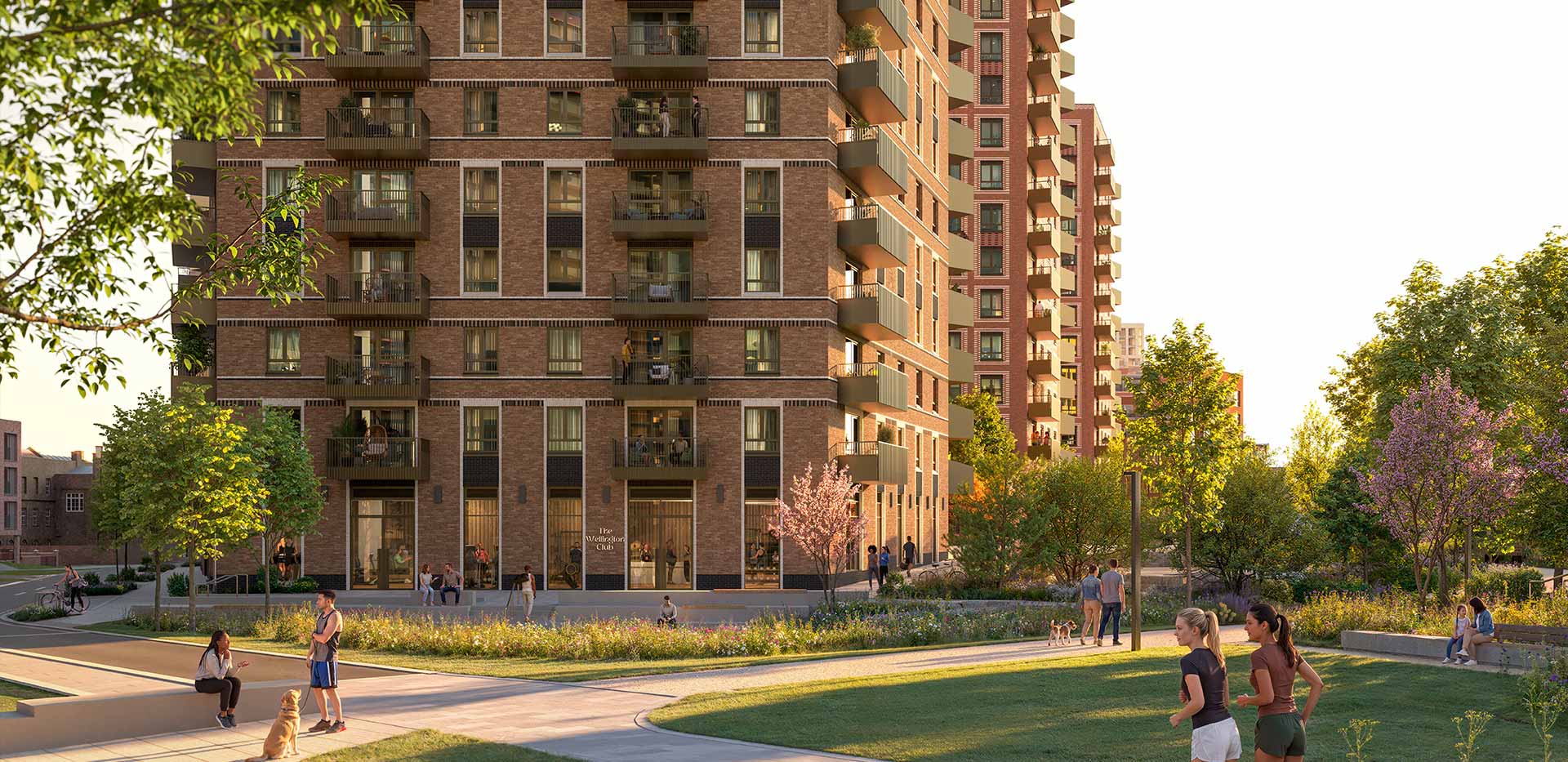 An exterior CGI of The Apsley