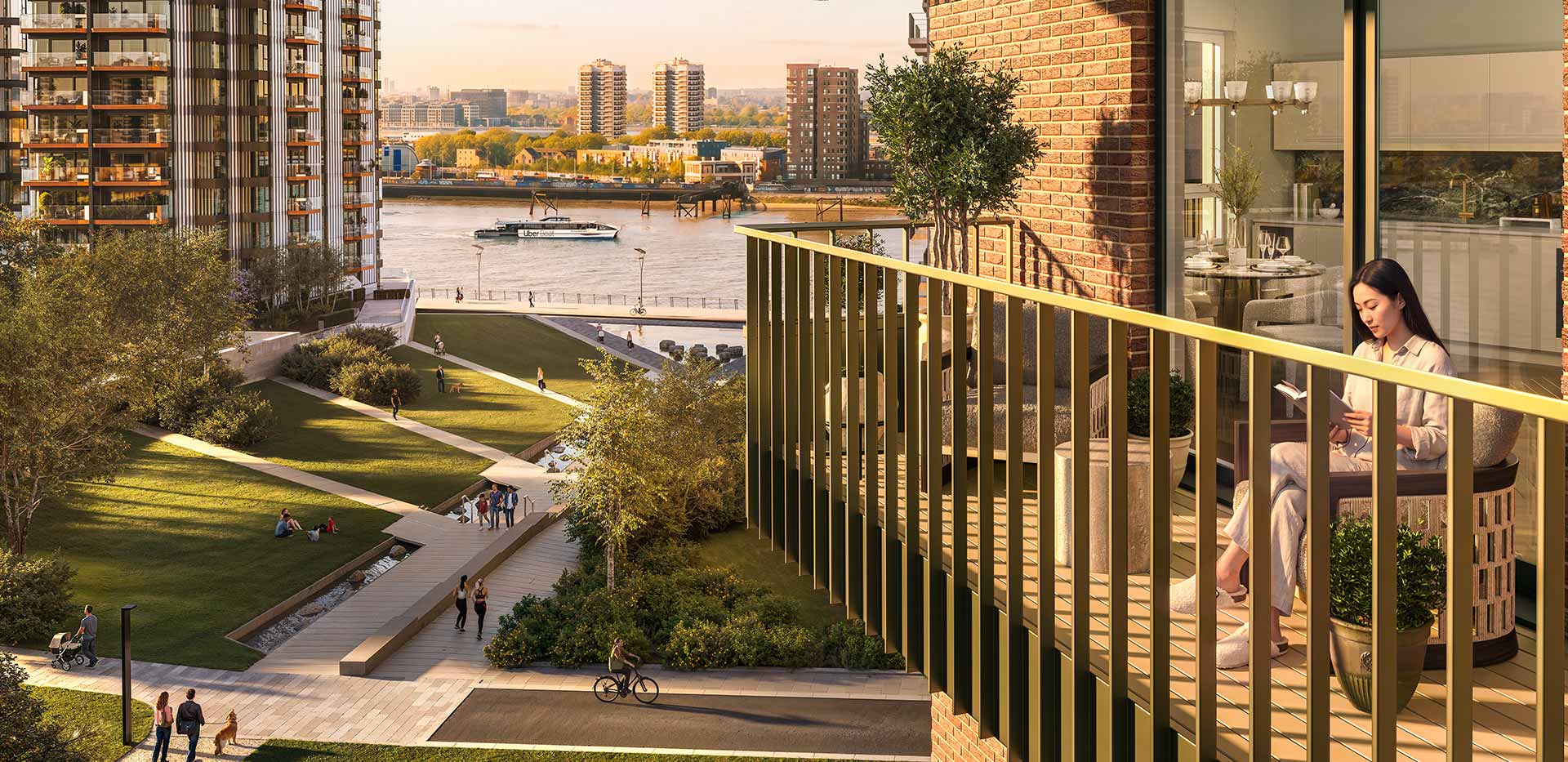 An exterior CGI of The Apsley