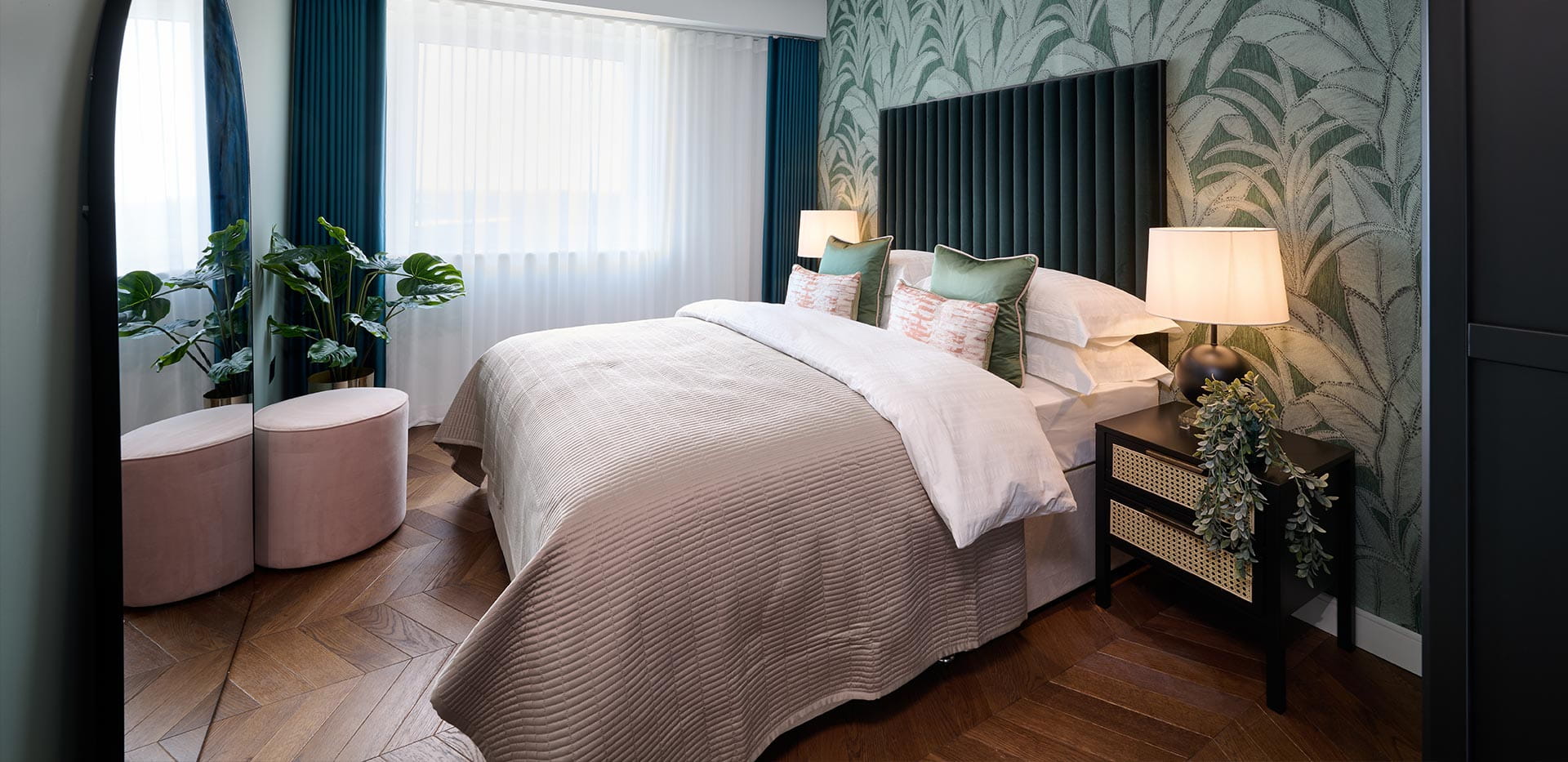 An Interior Shot of Royal Exchange Show Apartment Bedroom