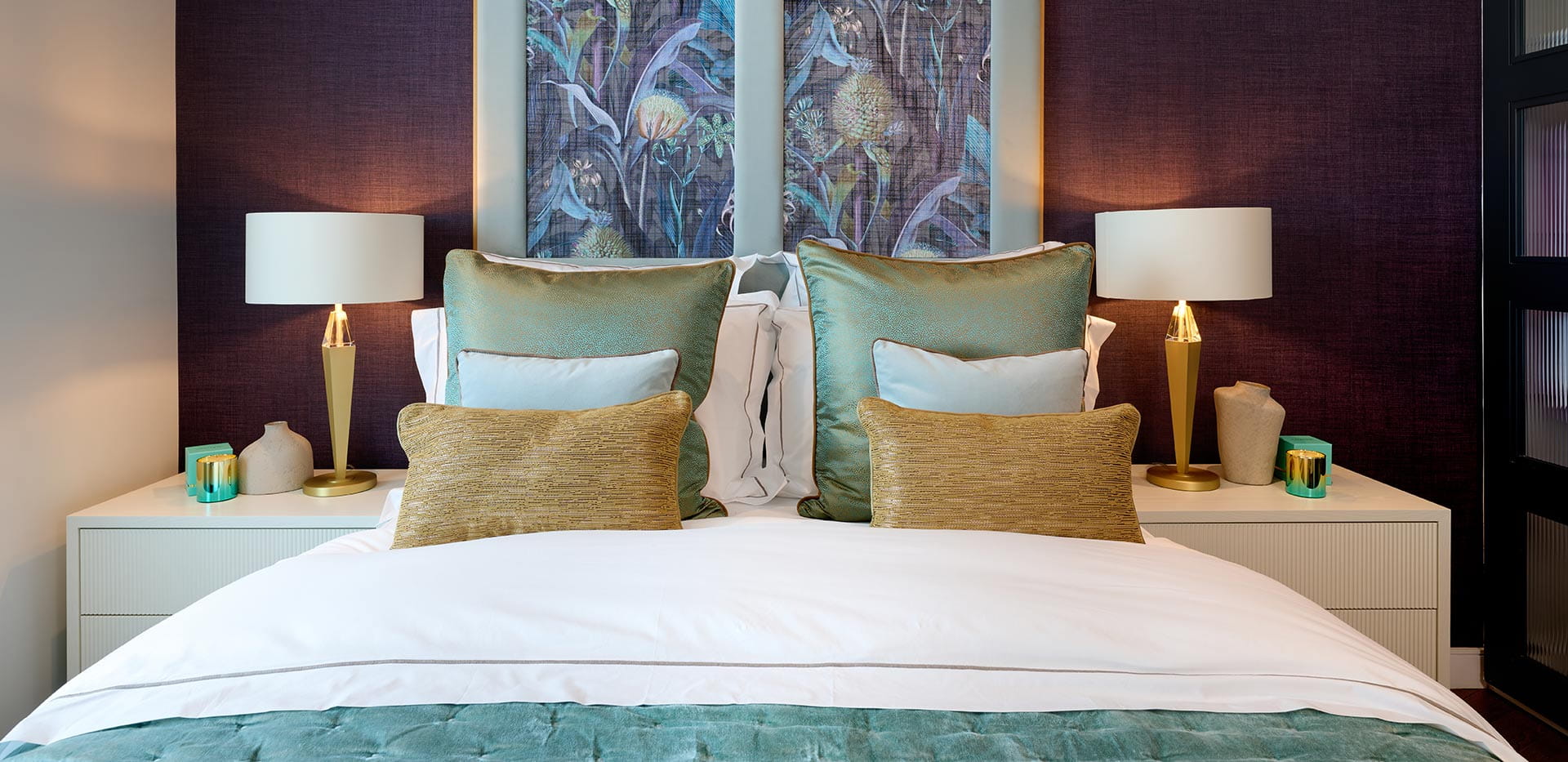 An Interior Shot of Royal Exchange Show Apartment Bedroom