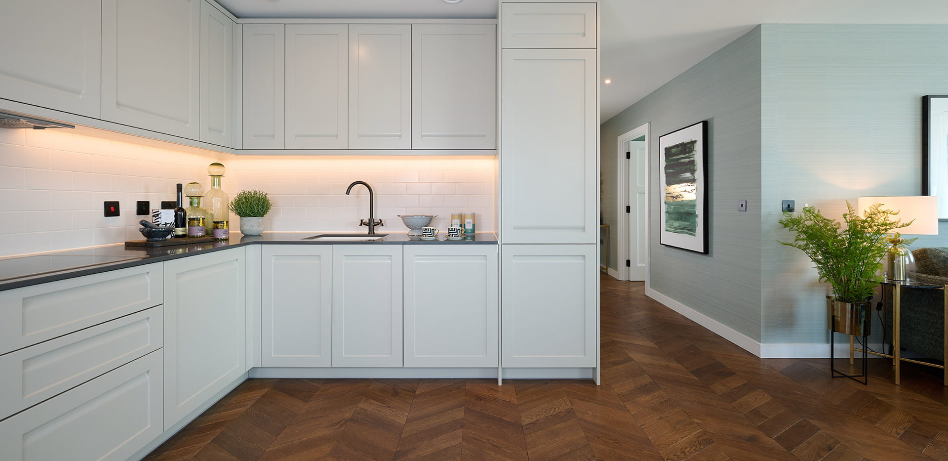 An Interior Shot of Royal Exchange Show Apartment Kitchen