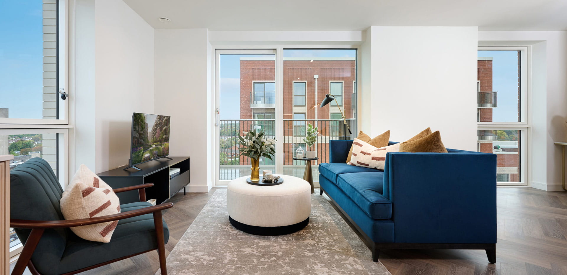 An interior living area image from a showhome at Bower House
