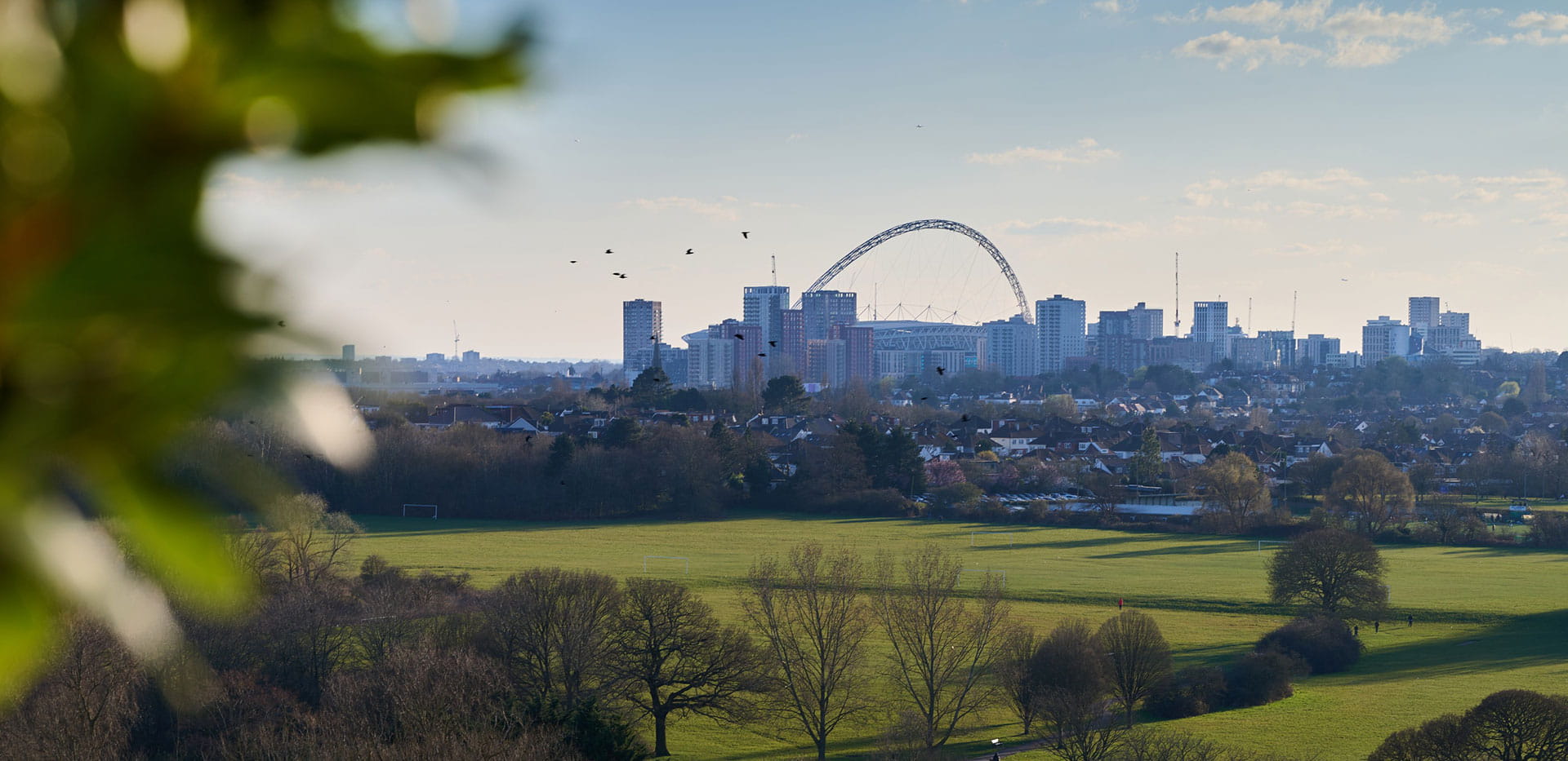 Close up image of Wembley from Silkstream showhome balcony