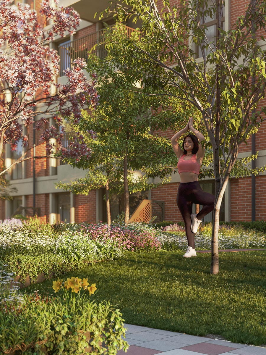 Silkstream, Podium Gardens