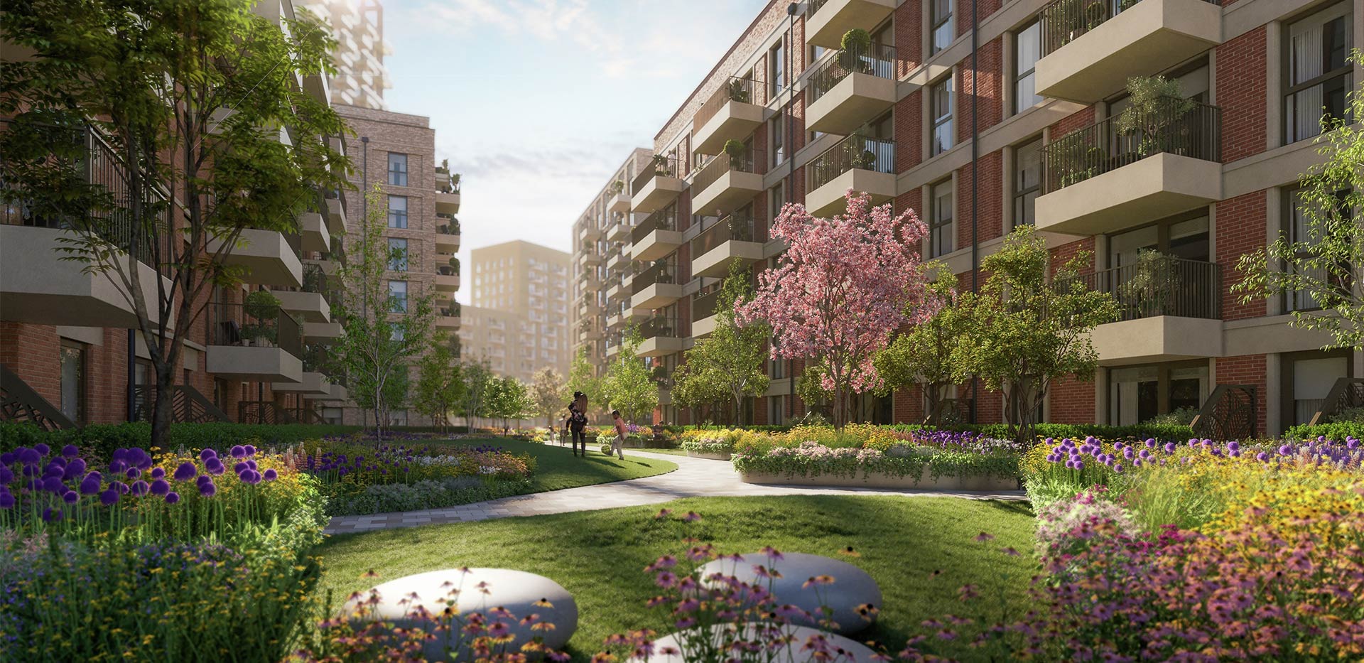 Silkstream, Podium Gardens