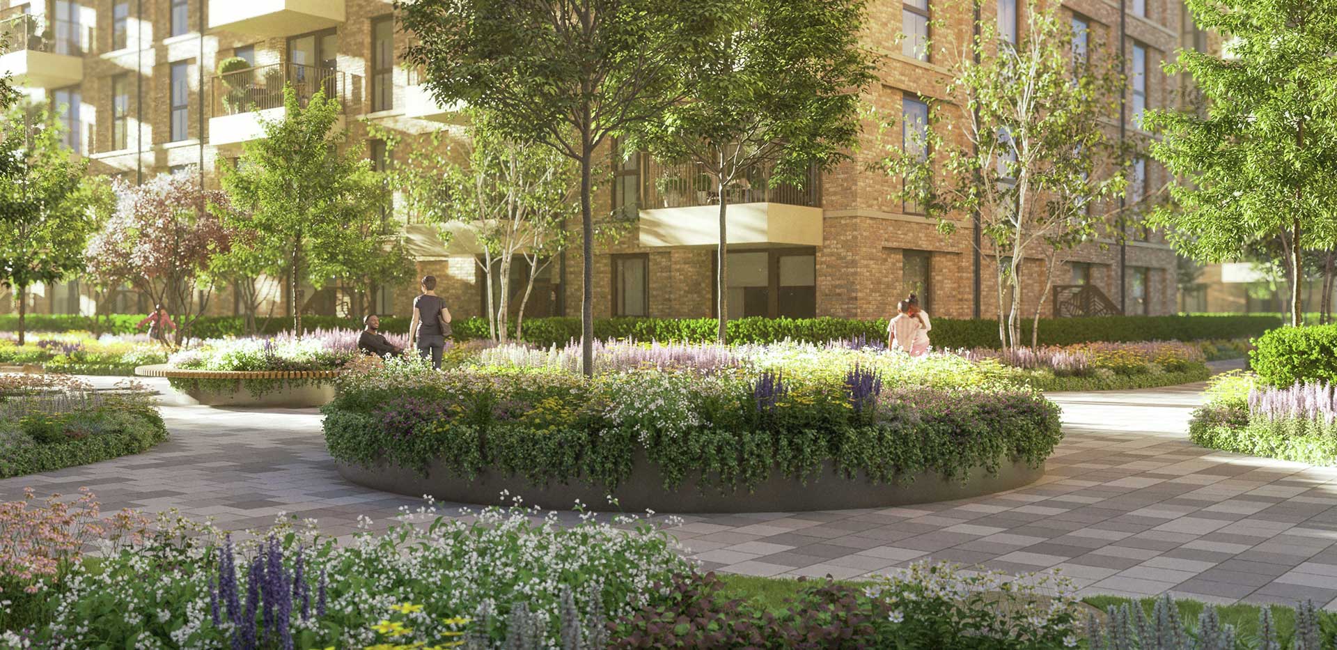 Silkstream, Podium Gardens