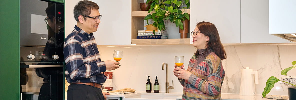 An image of the family moving from Hong Kong