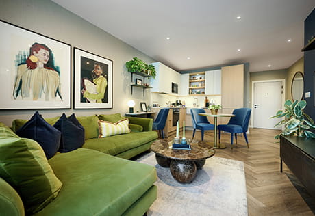 Interior living room image at a Silkstream showhome