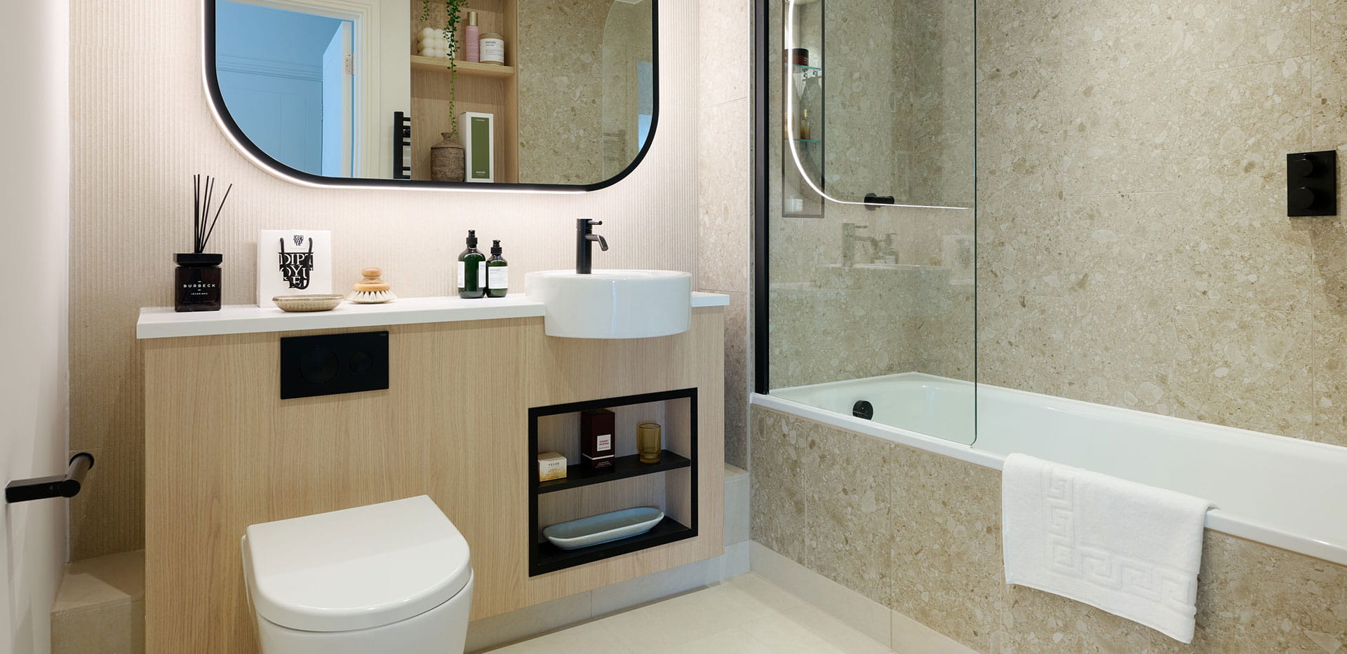 An interior bathroom image within a Silkstream showhome