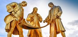 Image of gold statues