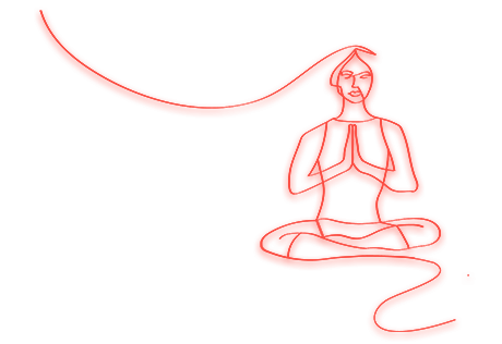 An icon of meditation with the South Quay Plaza branding