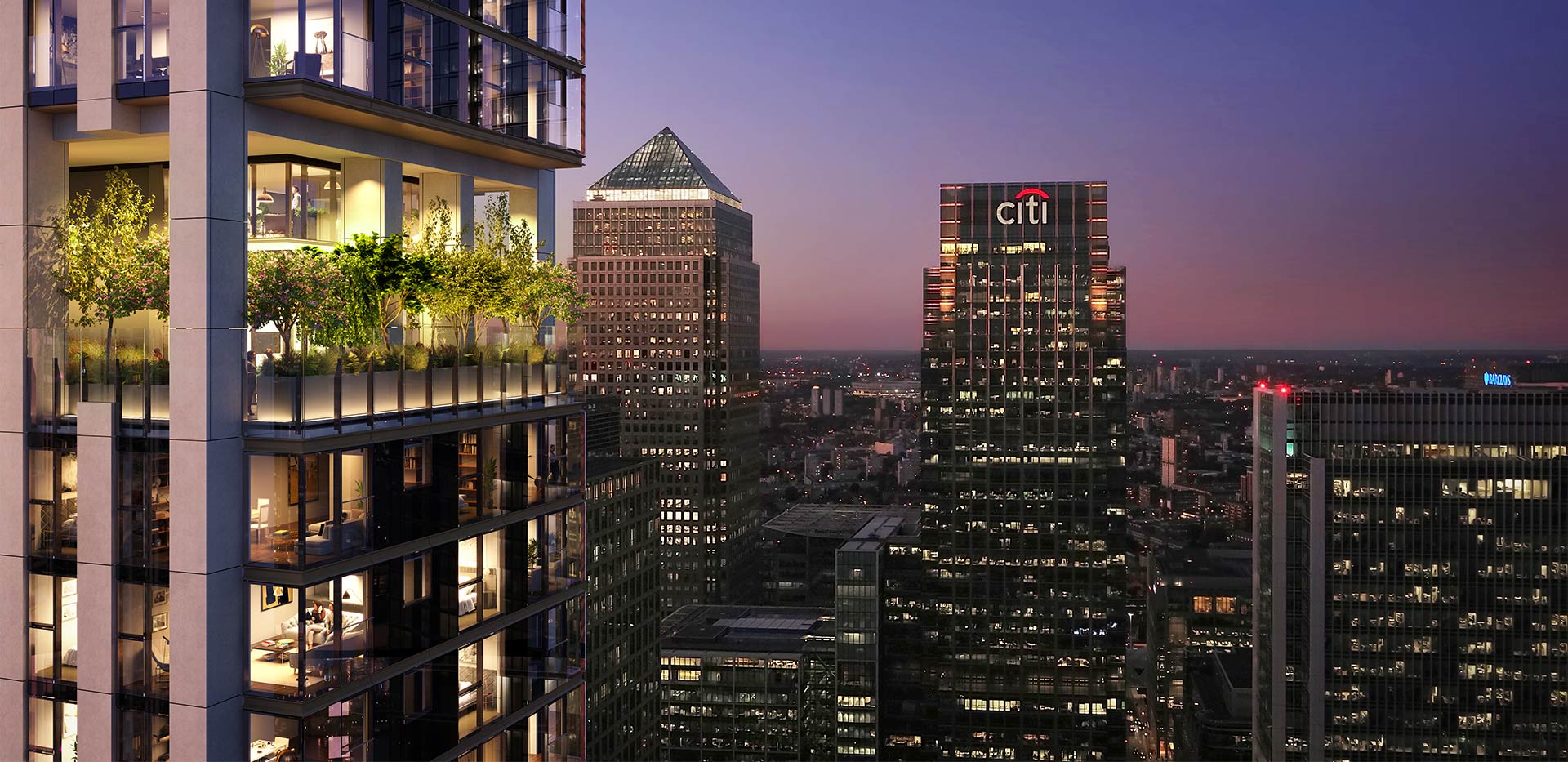 An Exterior Image of South Quay Plaza