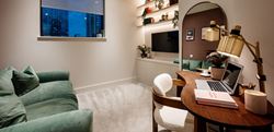An interior Study Image at South Quay Plaza (Infinity Suite - The Lounge)