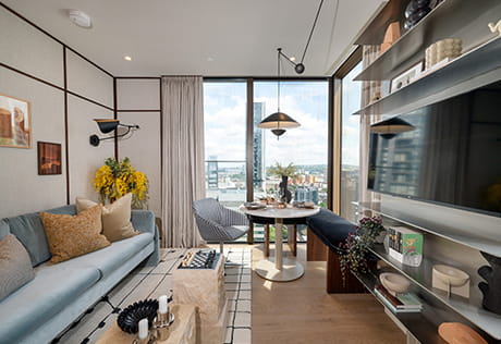 South Quay Plaza, showhome, spacious living with beautifully designed interior