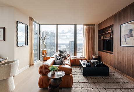 South Quay Plaza, showhome, spacious living with beautifully designed interior