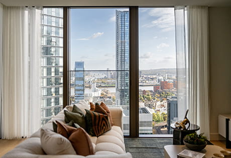 South Quay Plaza, showhome, spacious living with beautifully designed interior