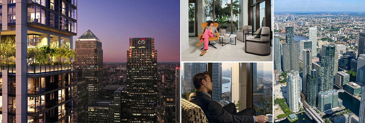 Exterior and Interior Photos at South Quay Plaza