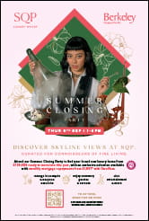 South Quay Plaza - Summer Closing Party Leaflet