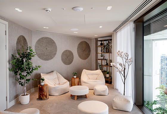 Bamboo lounge at South Quay Plaza