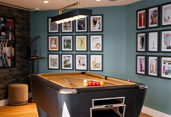 Games room at South Quay Plaza