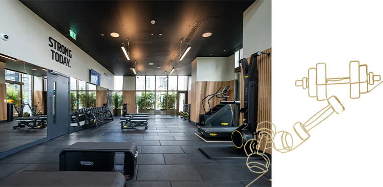 An image of the Gym at The Quay Club