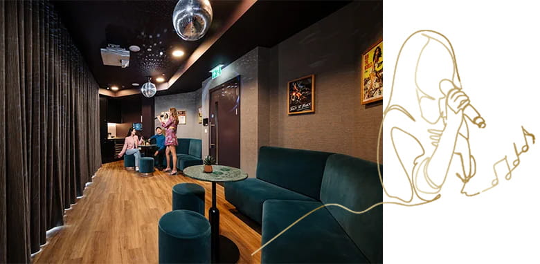 An image of the Karaoke Room at South Quay Plaza