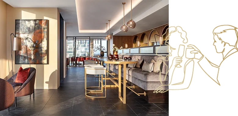 An image of the 56th Floor Bar at South Quay Plaza