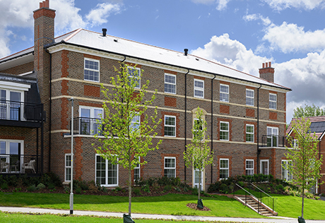An exterior image of the apartments building at Spring Hill