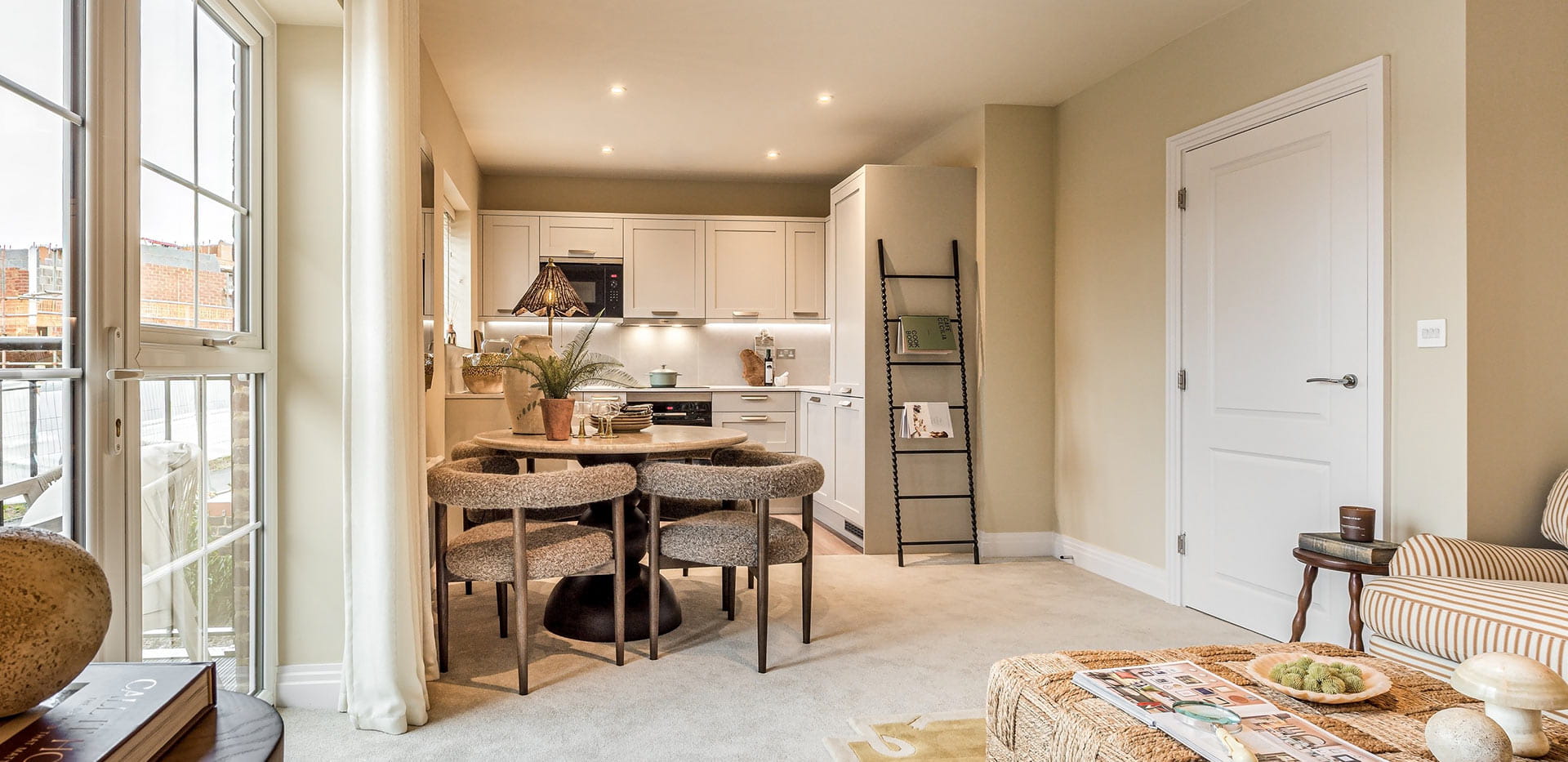 Spring Hill - 2 Bedroom Show Apartment living and dining space