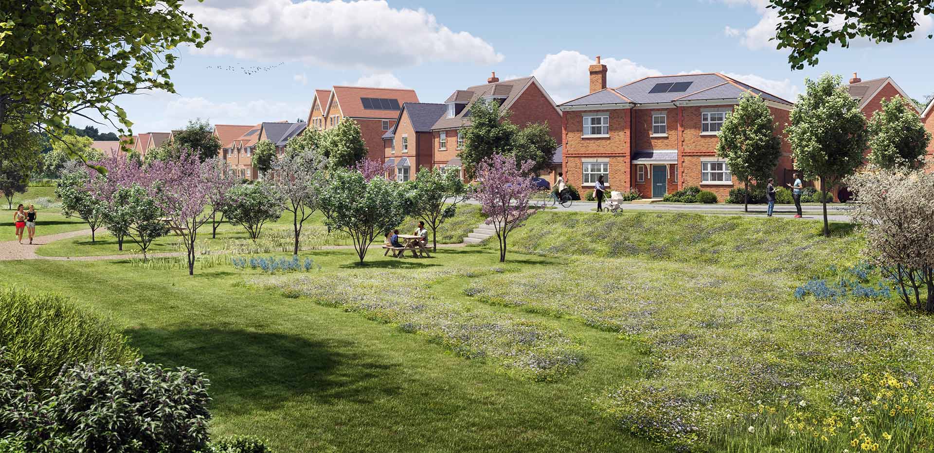 An exterior CGI of Spring Hill