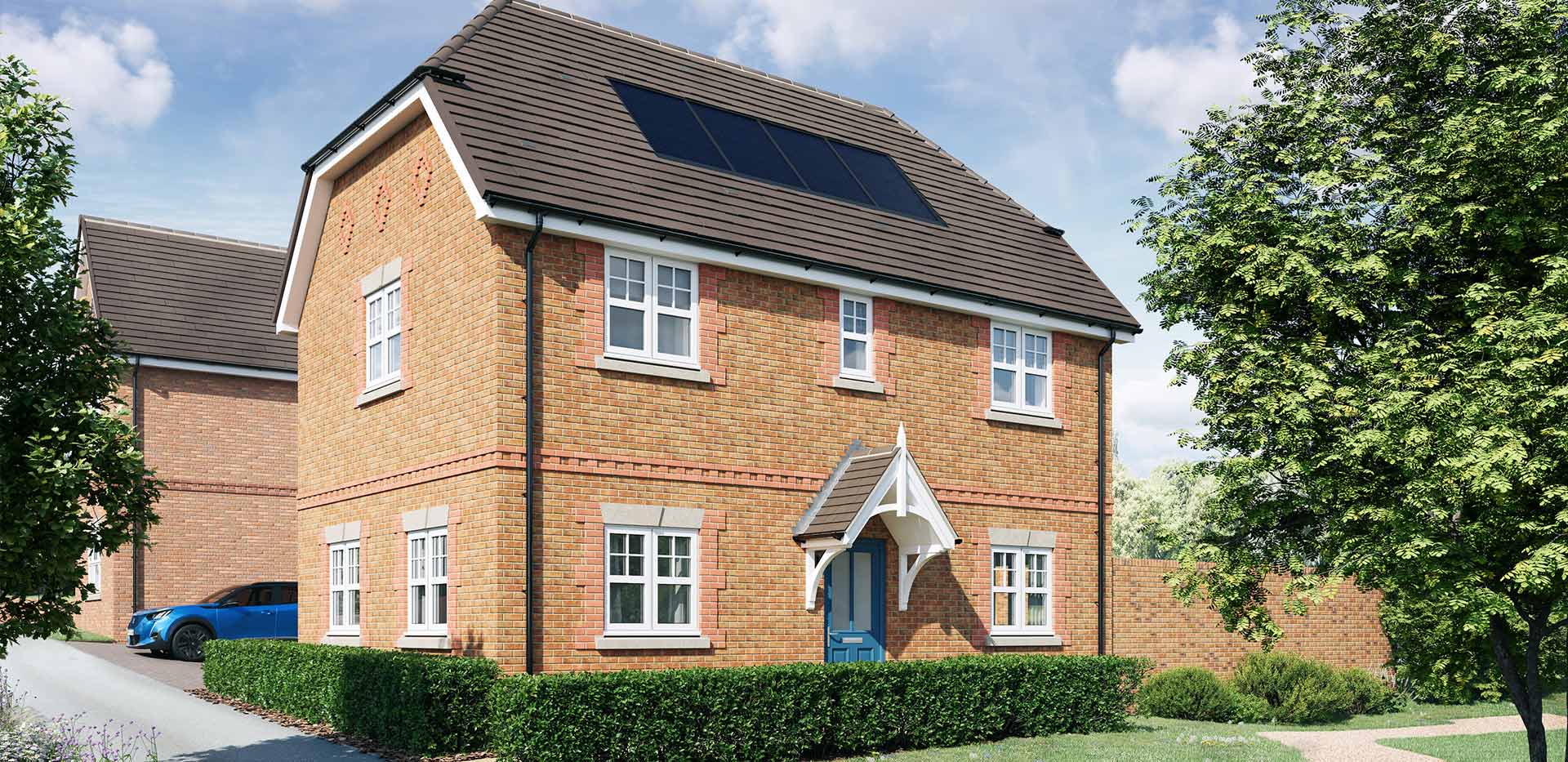 An exterior CGI of Spring Hill