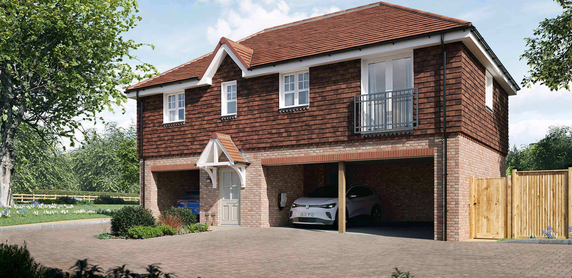 An exterior CGI of Spring Hill