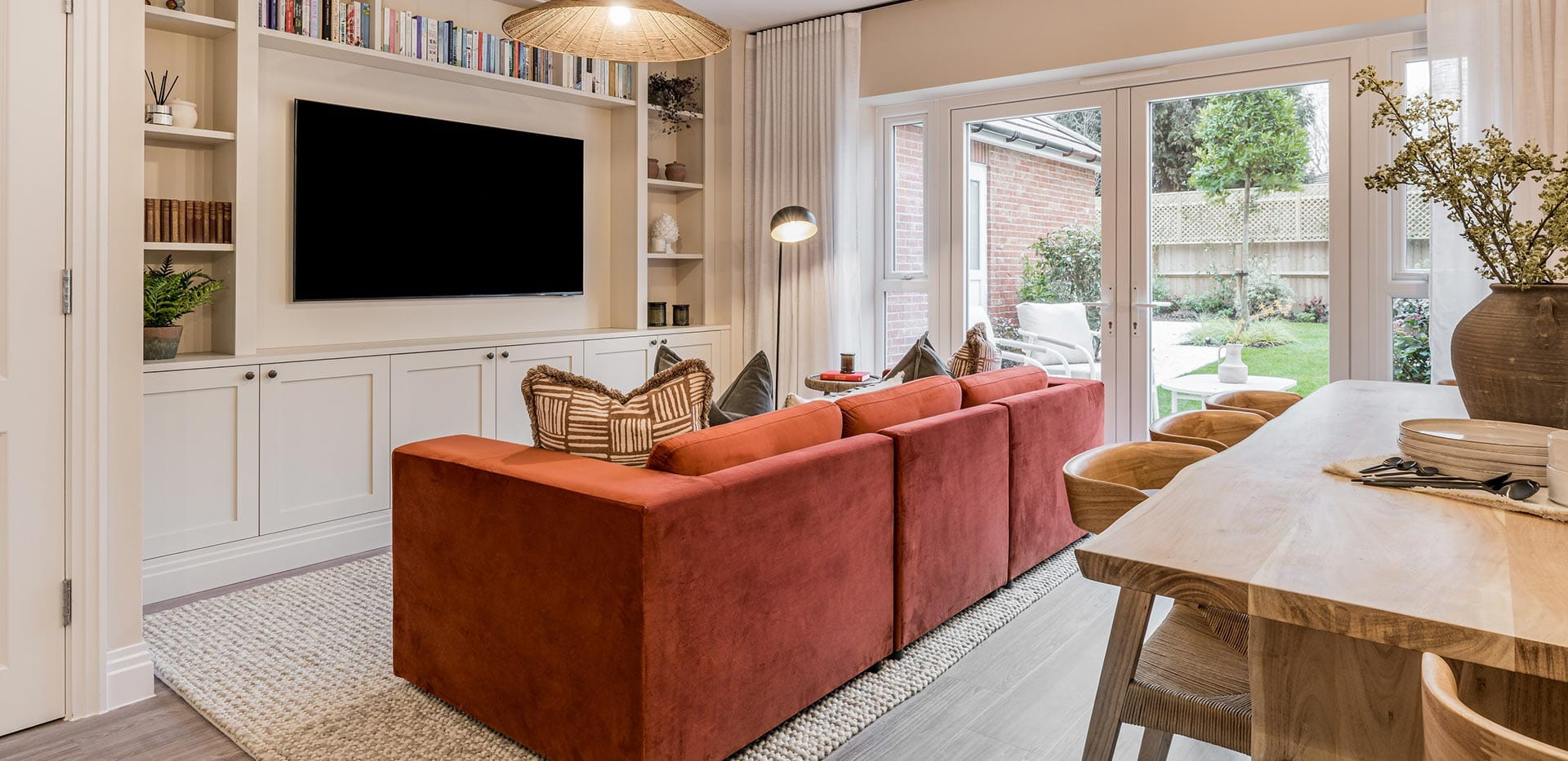 Spring Hill showhome living and dining area