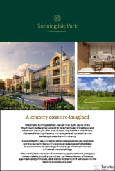 Front cover illustration of the Sunningdale Park Factsheet