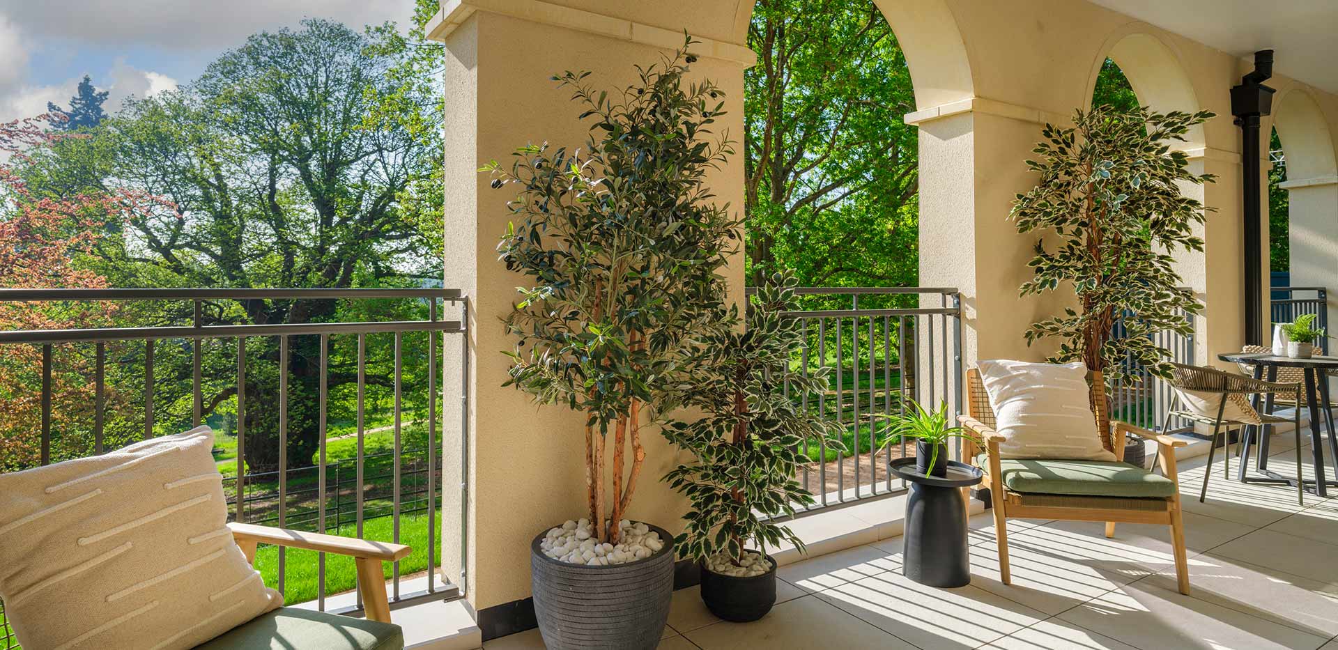 A image of the Balcony at the 3 Bed Showhome at Sunningdale Park