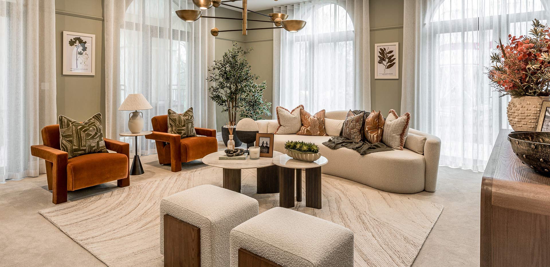 A image of the Living Area at the 3 Bed Showhome at Sunningdale Park