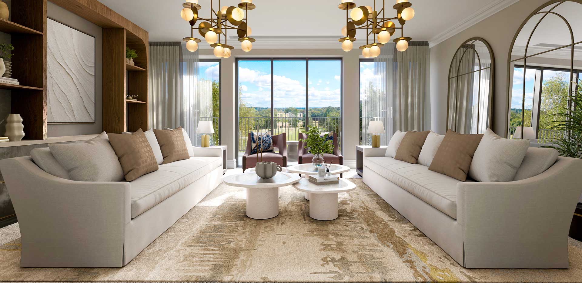 Sunningdale Park, Larch Court, Interior, Living Room 