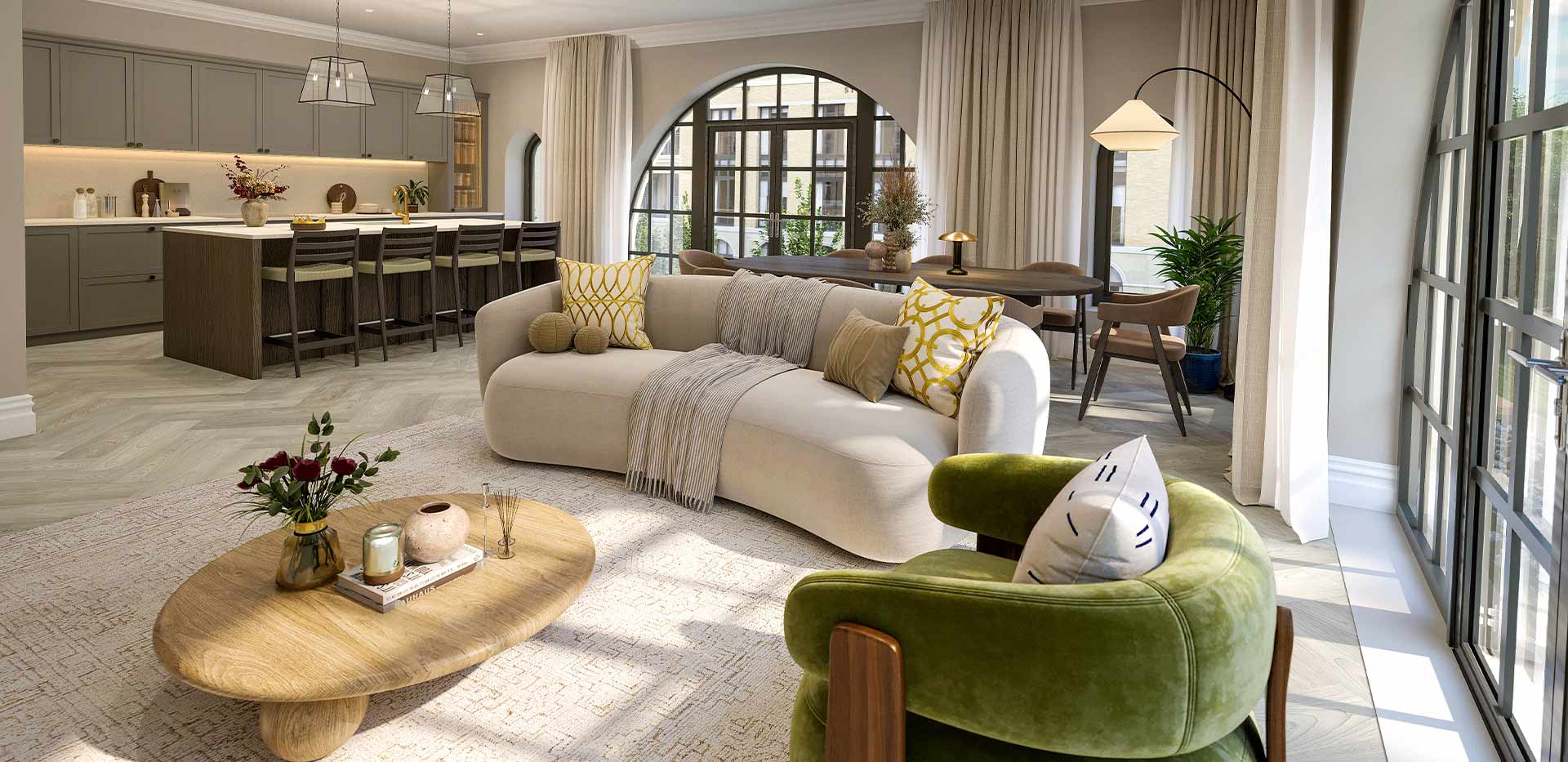 Sunningdale Park, Larch Court, Interior, Living Room 