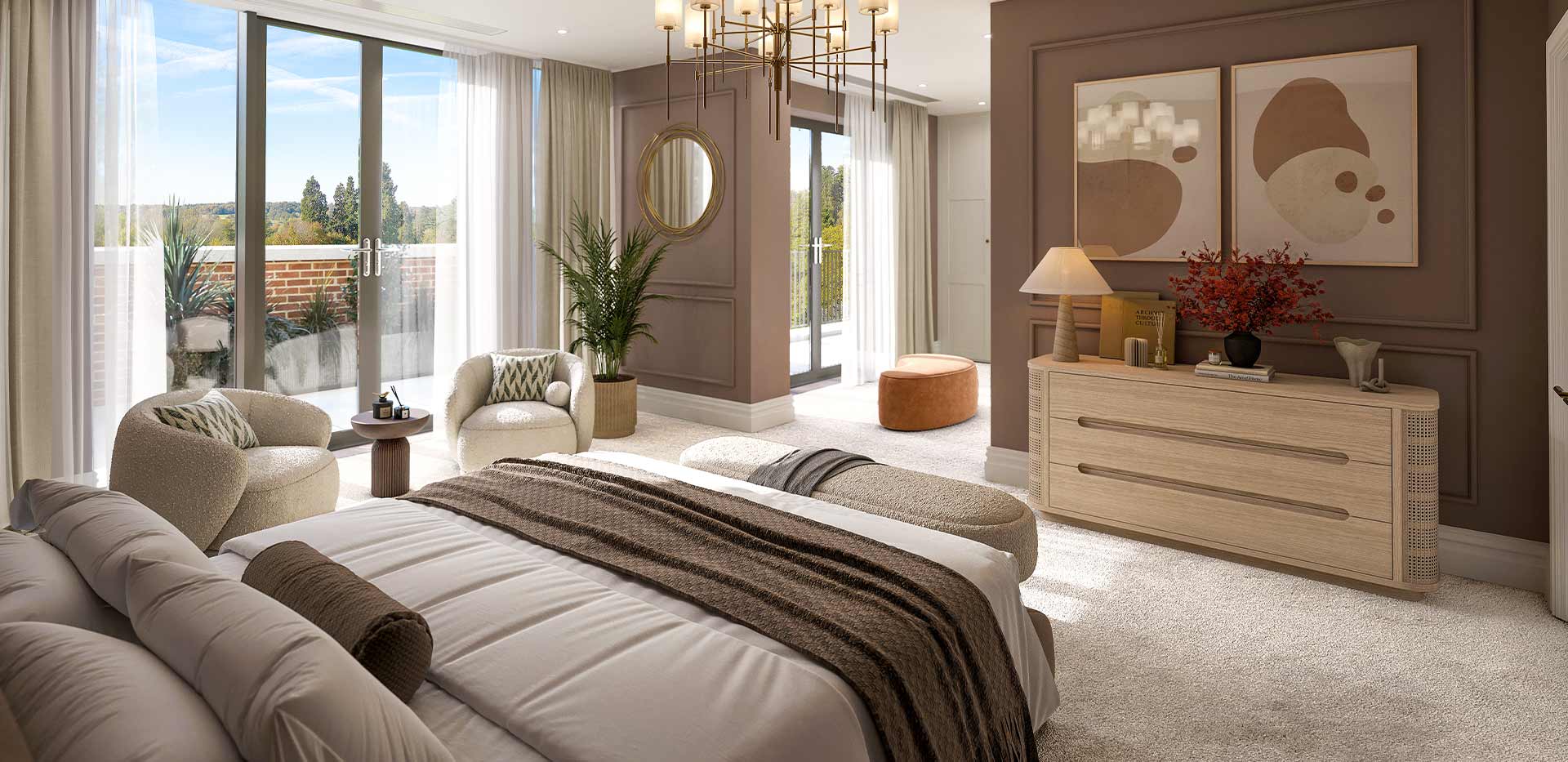 Sunningdale Park, Larch Court, Interior, Bedroom