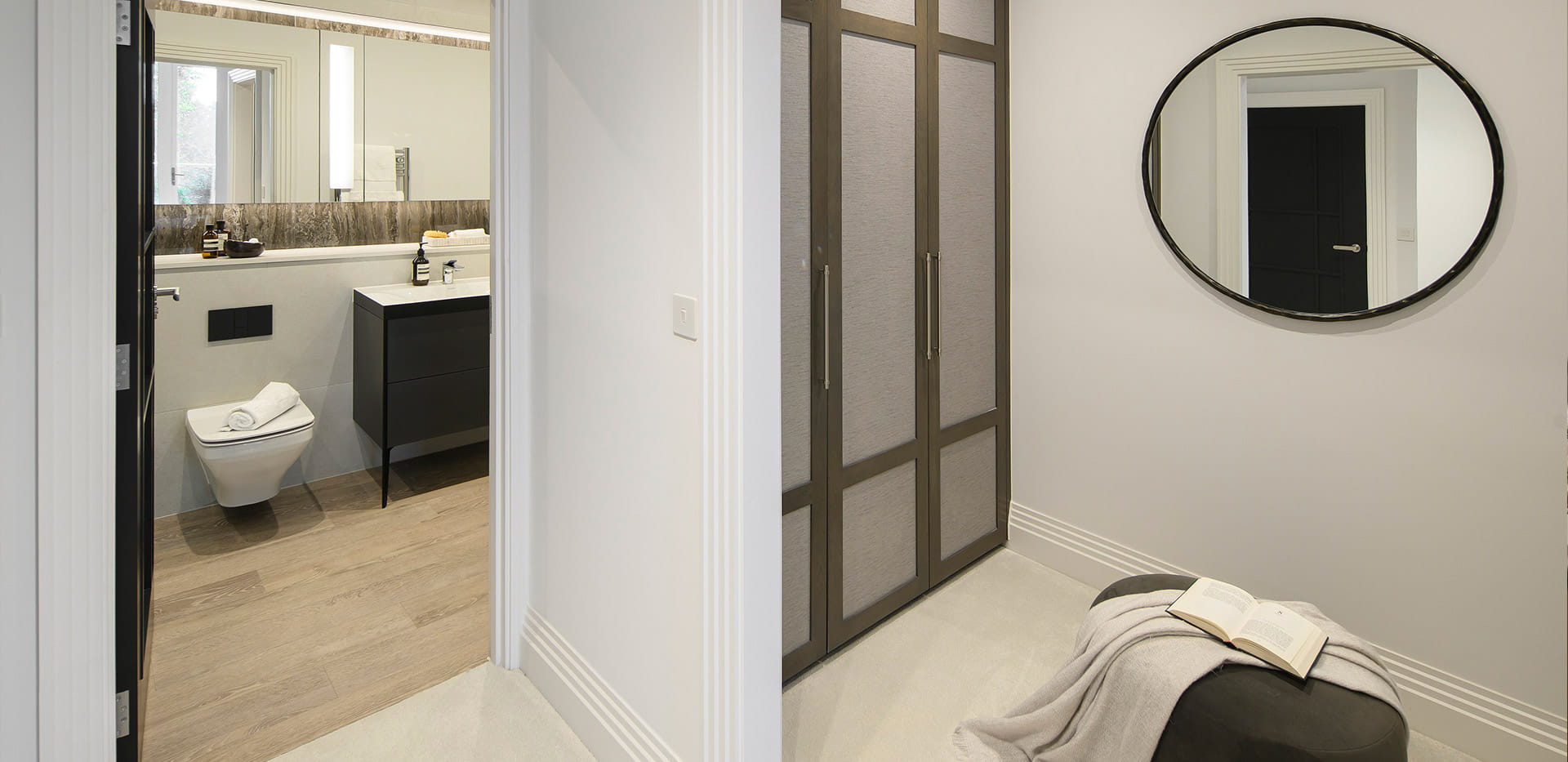 An interior Wardrobe / En Suite image at The Pavilion at Sunningdale Park