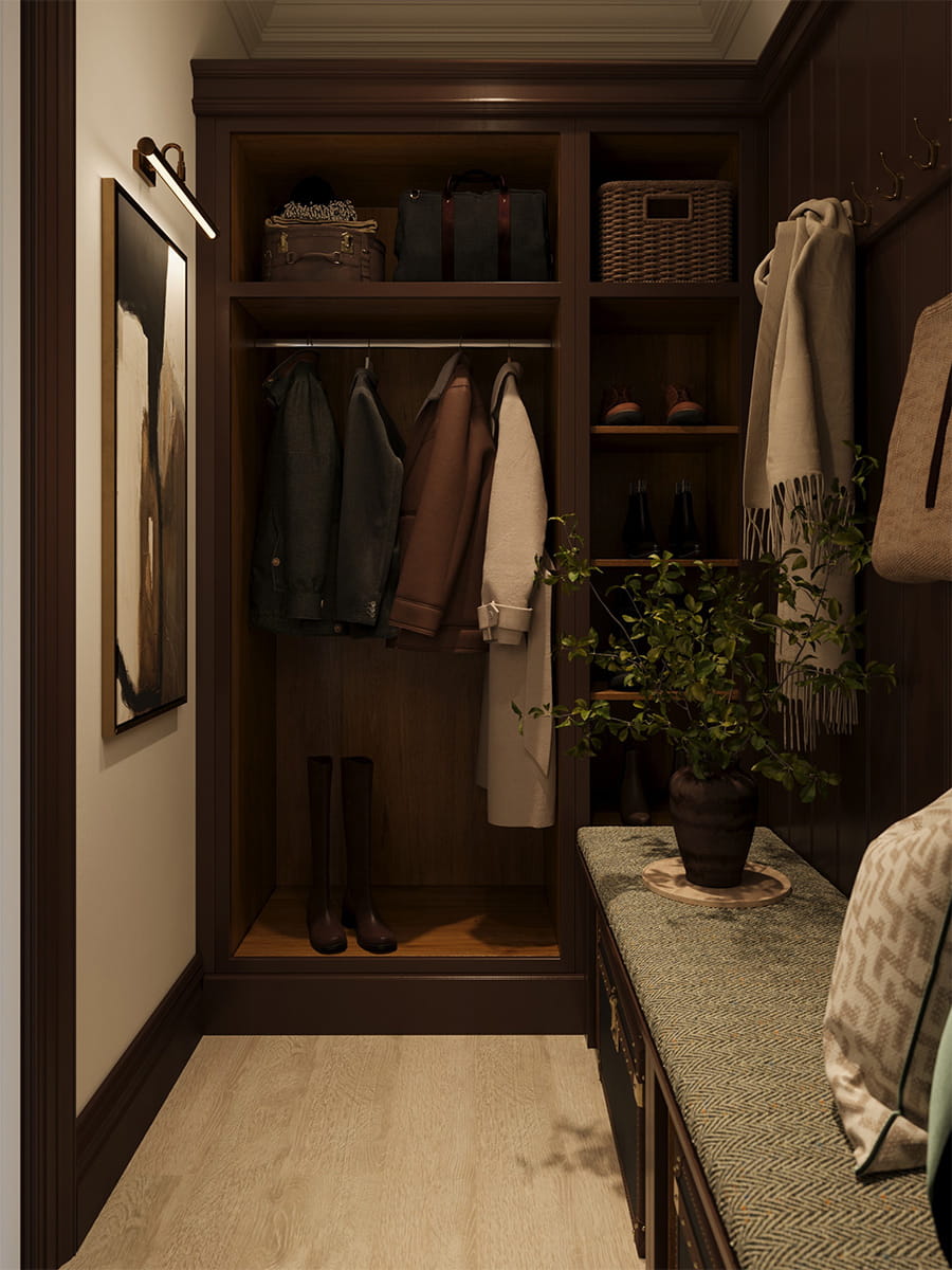 An interior Boot Room image at the Larch Court Penthouse