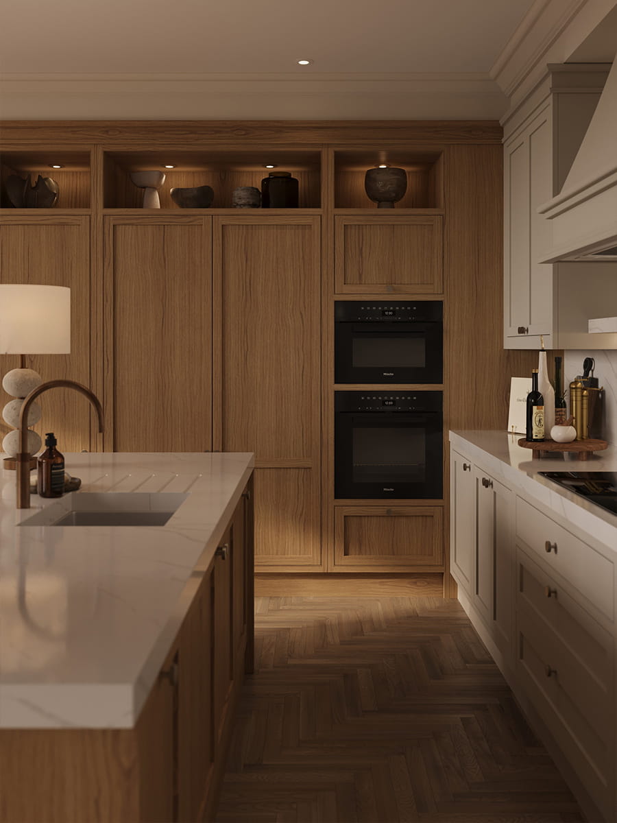 An interior Kitchen image at the Larch Court Penthouse